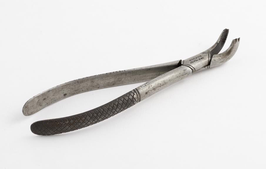 Dental forceps, for lowers, steel, by J. and S