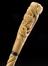 Walking stick made from narwhal tusk with carved ivory pommel