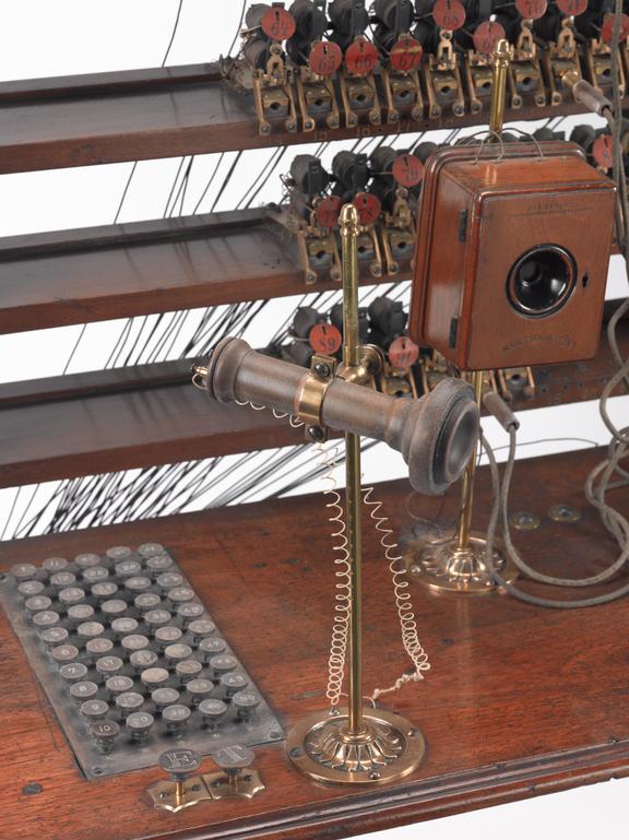 JONES ジョーンズ Jones 50-line switchboard, 1879. | Science Museum Group