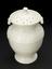 Pharmacy leech jar, neoclassical creamware