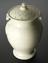 Pharmacy leech jar, neoclassical creamware