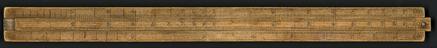 Slide rule, wood; by "W. & S. Jones, no