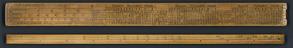 Slide rule, wood; by "W. & S. Jones, no