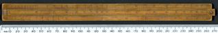 Slide rule, wood; by "W. & S. Jones, no