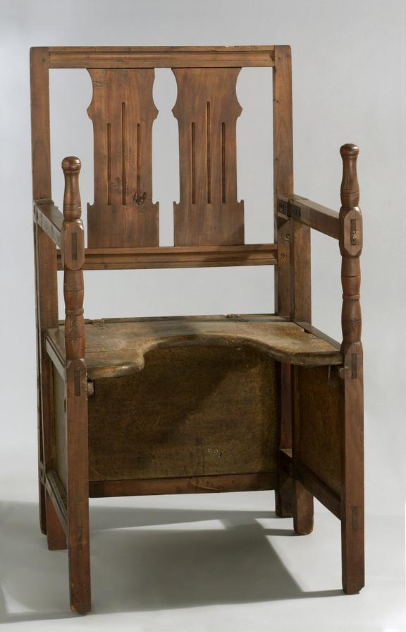 German folding parturition chair, 18th - 19th century