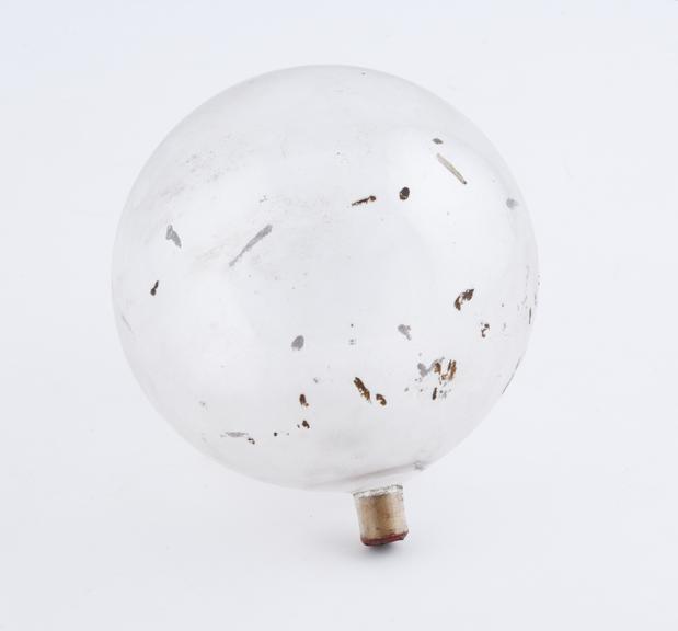 Glass globe from globe electrostatic machine, probably English