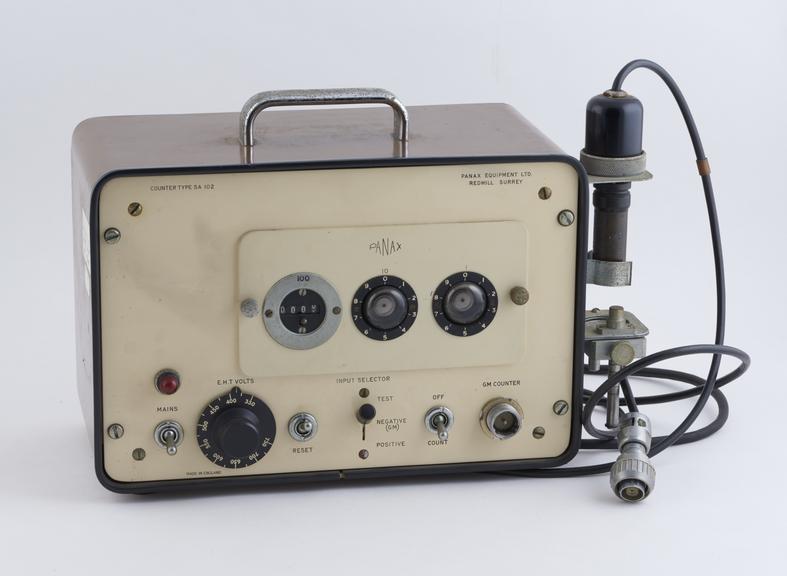 Geiger counter, type SA 102, by Panax Equipment Ltd, Redhill