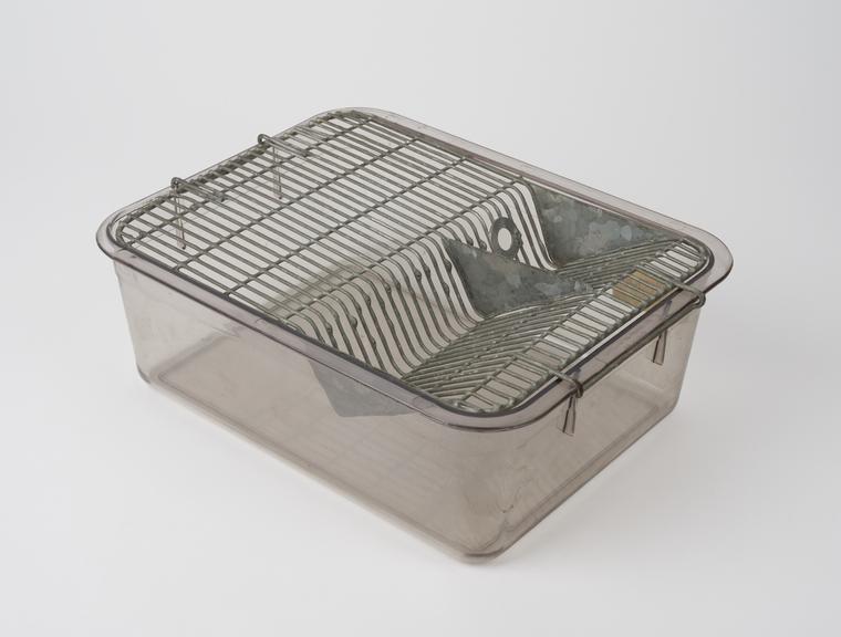 Mouse Cage, Plastic with wire grill, c.1960 N711