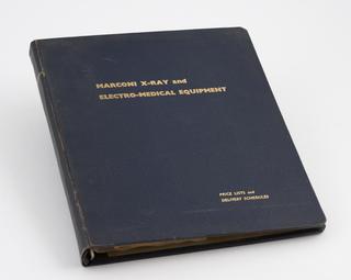 Marconi X-ray and Electro-medical Equipment folder