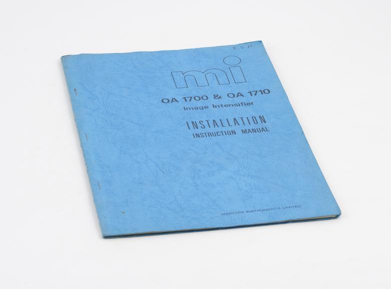Image Intensifier instruction manual