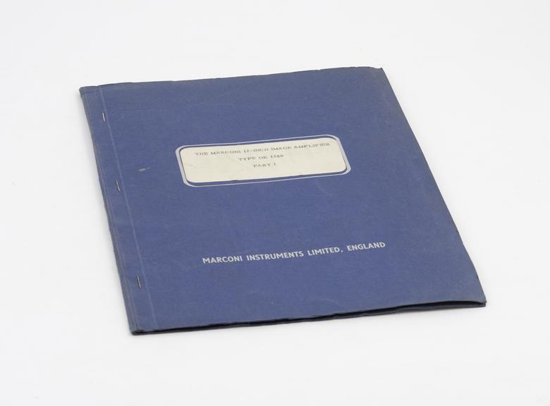 Marconi 12-inch Image Amplifier folder