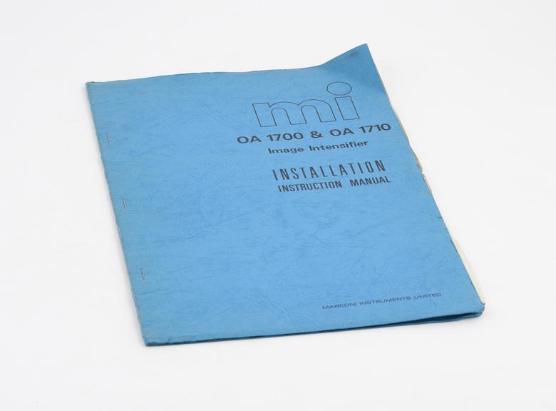 Image Intensifier instruction manual