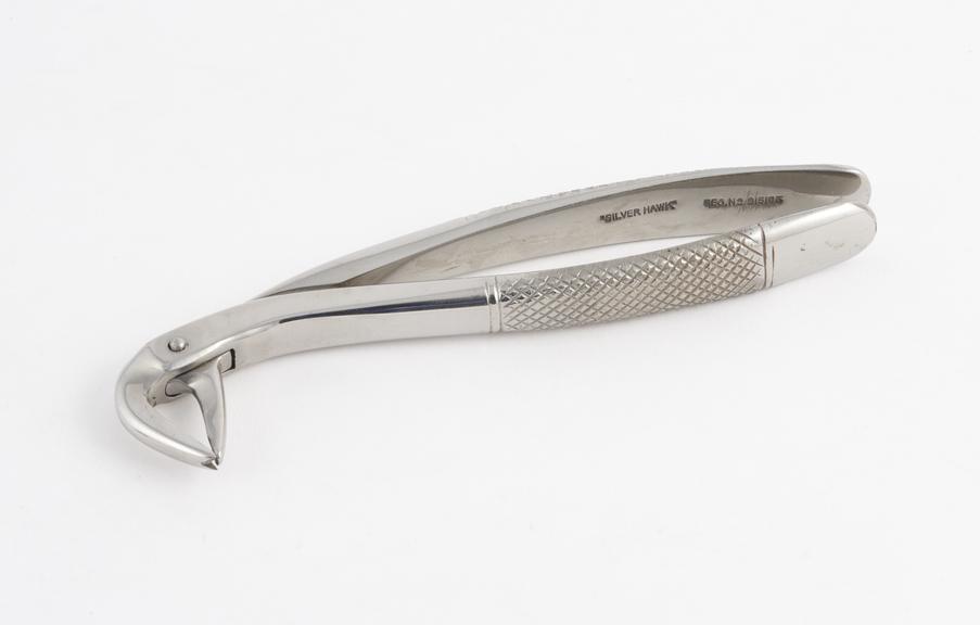 Dental forceps, Nwville's silver hawk', for lower