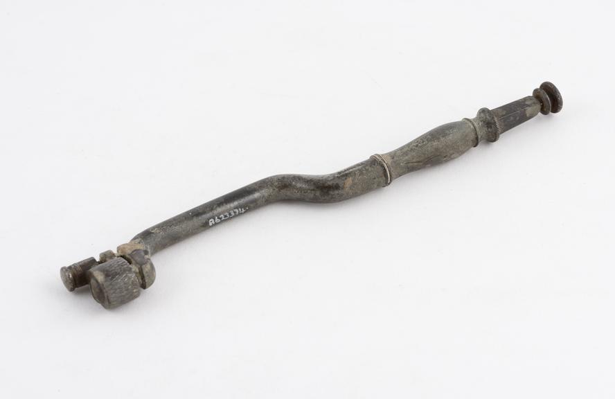 Dental key, double bend, no handle or claw, steel, by Blackwell