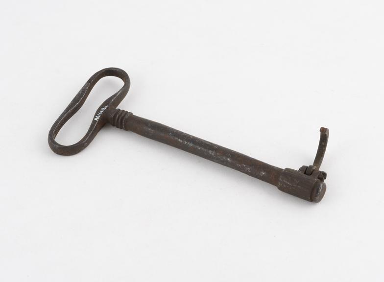 Dental key, straight, steel, Europe, 1730-1780