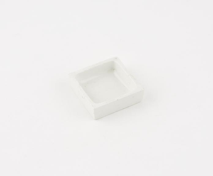 Instrument tray, glazed white porcelain, probably English