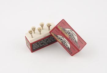 Box of "Junior Alpine" bristle brushes