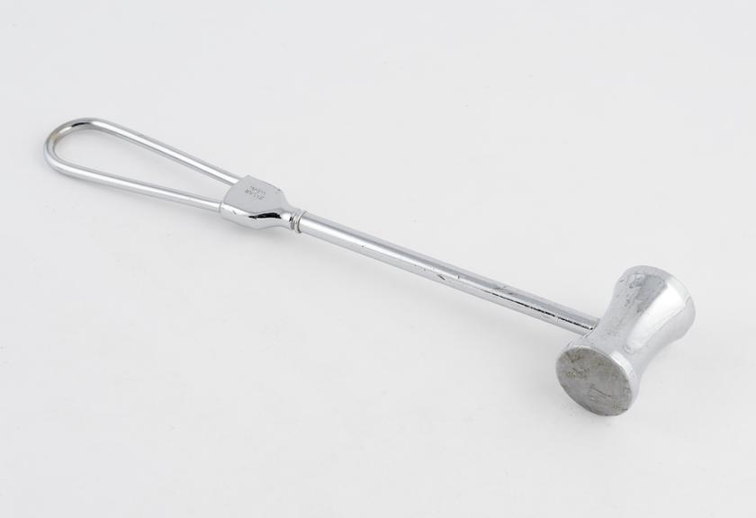 Lead-filled mallet, Hajek, chrome plated steel, by Sklar, USA