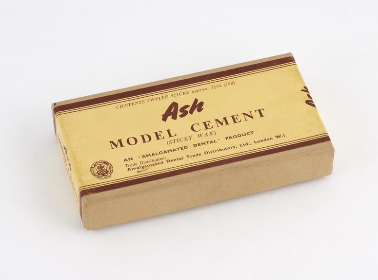 Box of Ash Model Cement, by the Amalgamated Dental Co