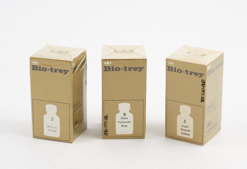 3 Boxed bottles of Bio Trey' silicate filling powder