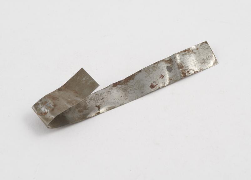 Dental matrix strip, metal, probably English, 1895-1914