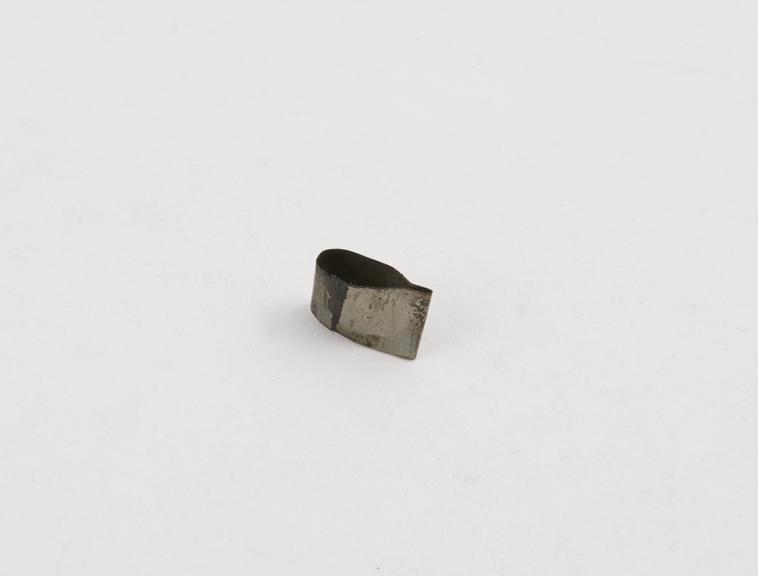 Matrix band, in form of a ring, white metal, probably English