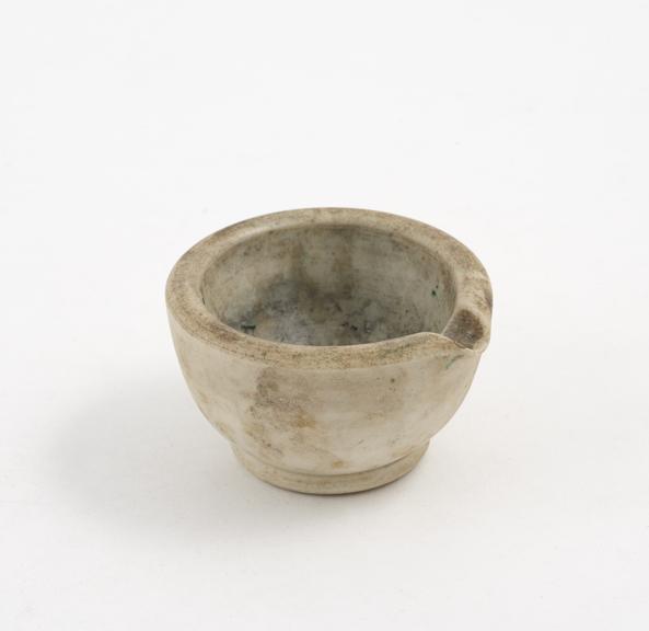 Ceramic mortar, English, 1920-1960