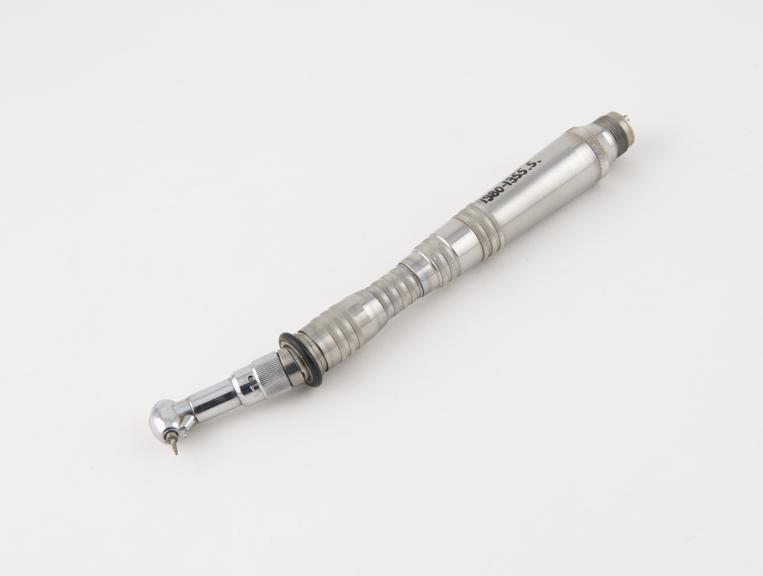 Contra angle turbine handpiece, alloy, with integral switch