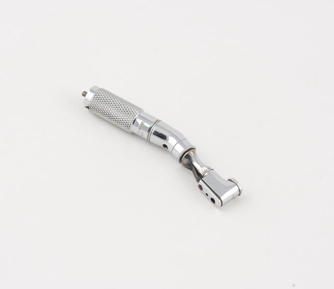 Adjustable contra angle handpiece, for Doriot attachment