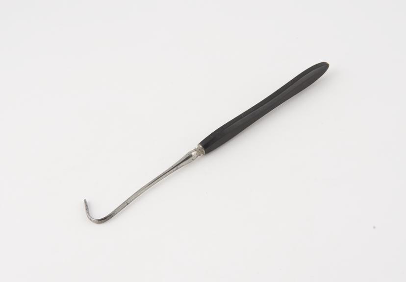 Cheek retractor, steel with ebony handle, probably German