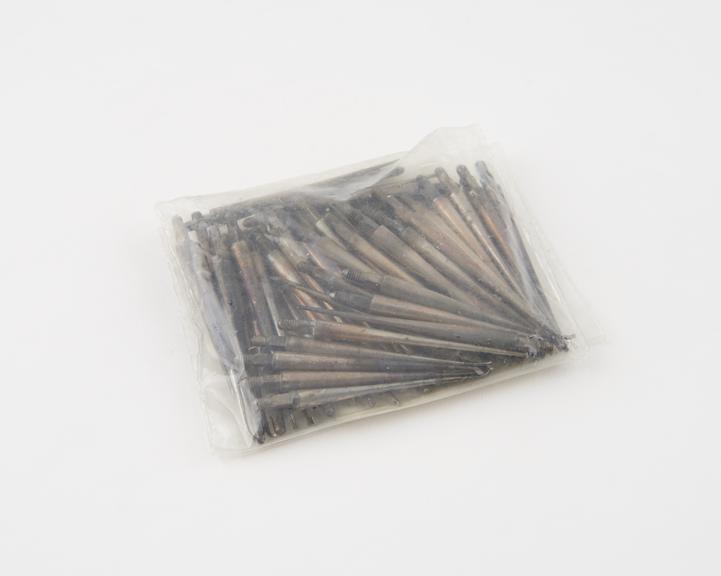 63 dental excavator heads, various patterns including burs