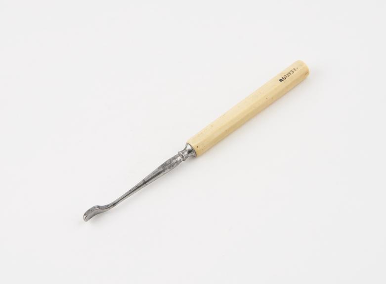 Dental burnisher, steel with ivory handle, probably English