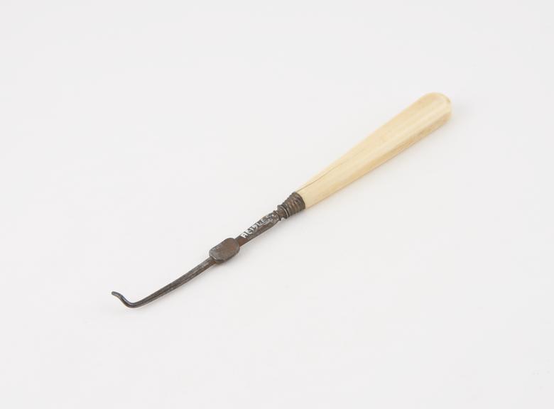 Dental stopper, steel with ivory handle, probably English