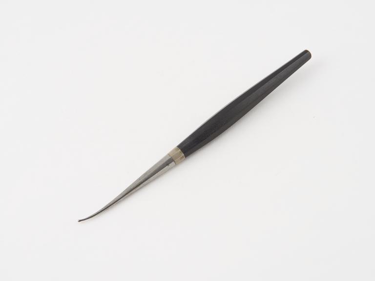 Dental burnisher, steel with ebony handle, probably English