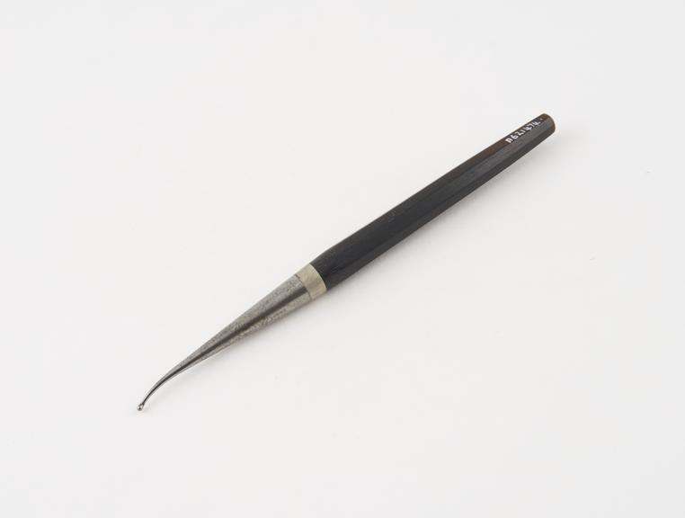 Dental burnisher, steel with ebony handle, probably English