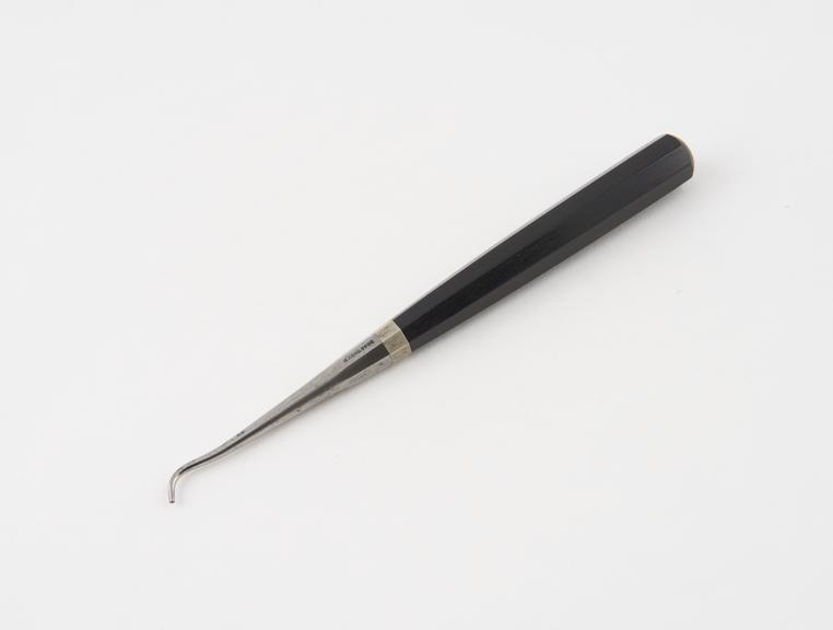 Dental stopper, steel with ebony handle, by C