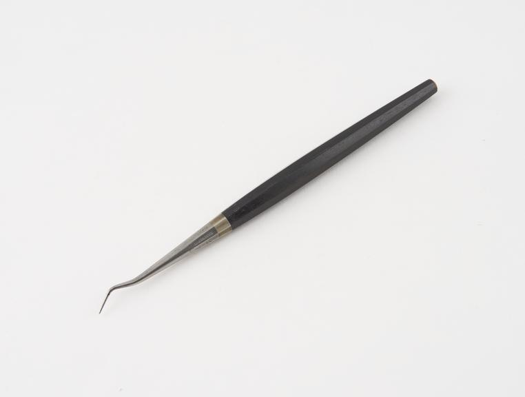 Dental stopper, No.12, steel with ebony handle, by C