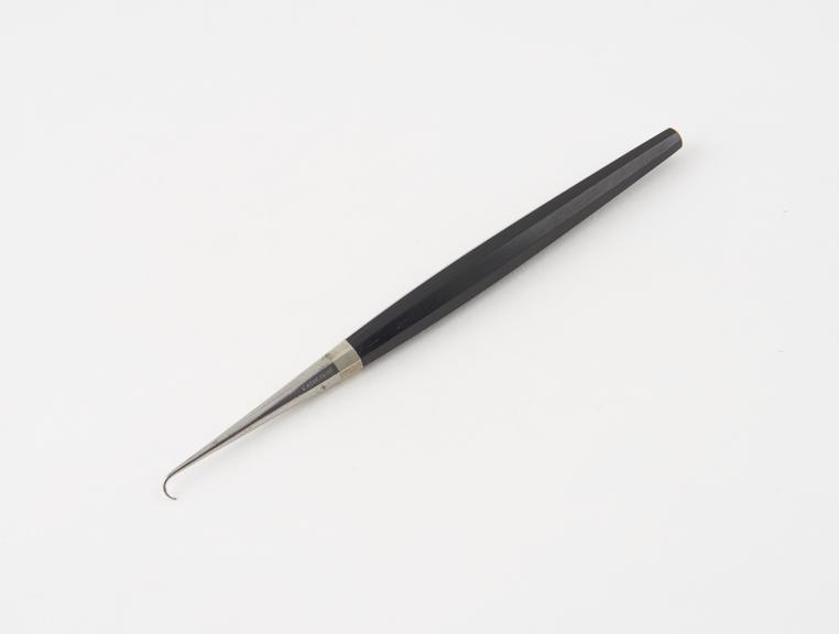 Dental stopper, No.4, steel with ebony handle, by C