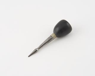 Dental stopper(?), steel with ebony handle, possib