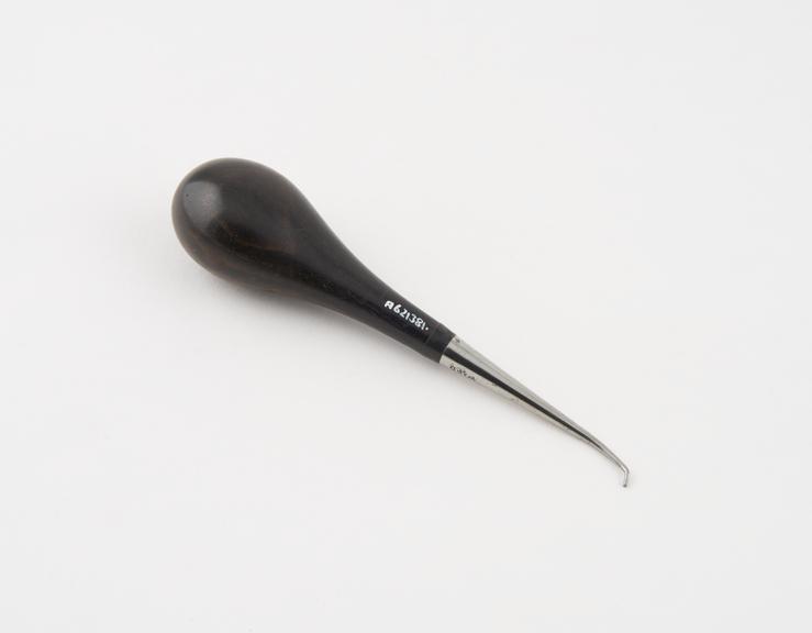 Dental stopper, steel with ebony handle, by Ward, England