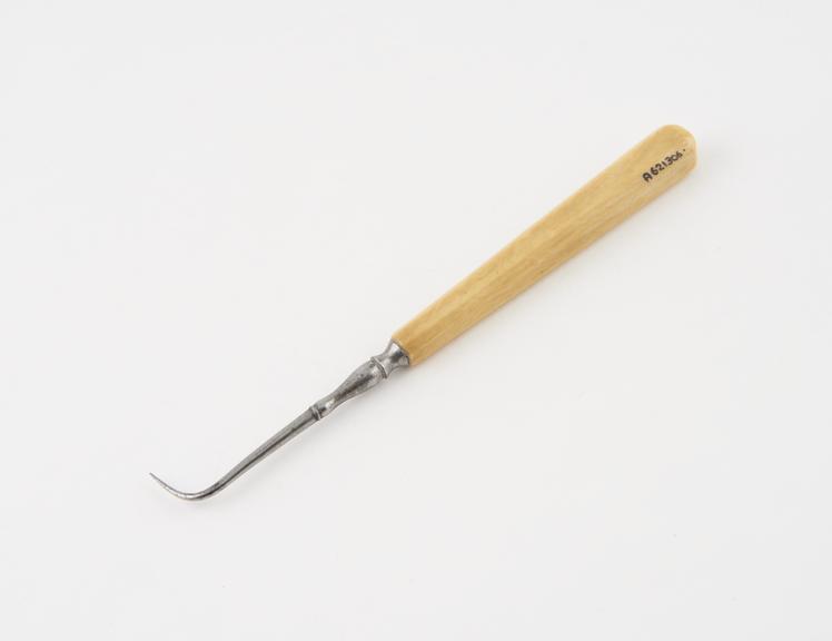 Dental probe, steel with ivory handle, probably English