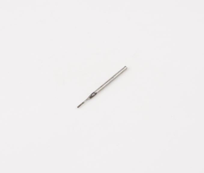 Flat fissure cross cut bur for straight handpiece, steel