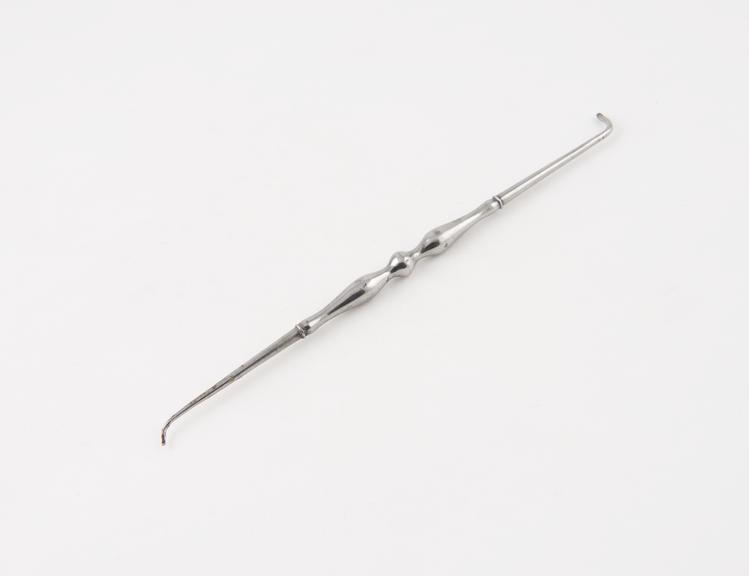 Dental stopper, double ended, steel, probably by Weber, France