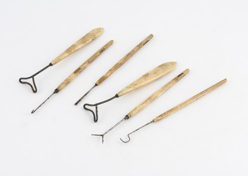 Six dental instruments