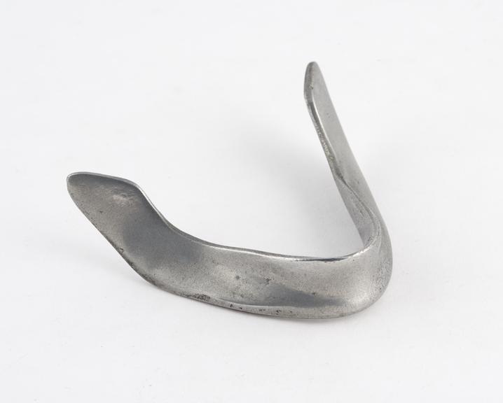 Mandibular splint, aluminium, probably English, 1870-1900