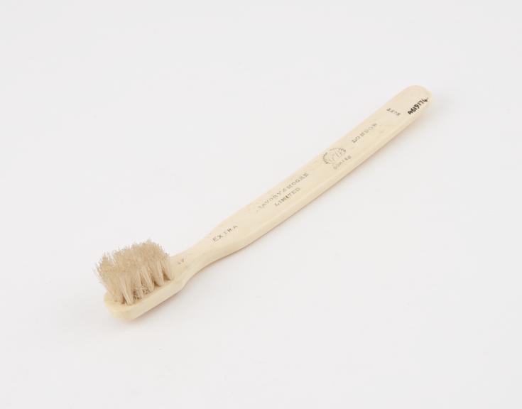 Coate's toothbrush, bone, supplied by Savory and Moore Ltd