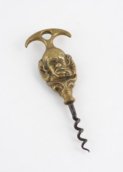 Corkscrew, handle modelled on medieval gargoyle depicting a