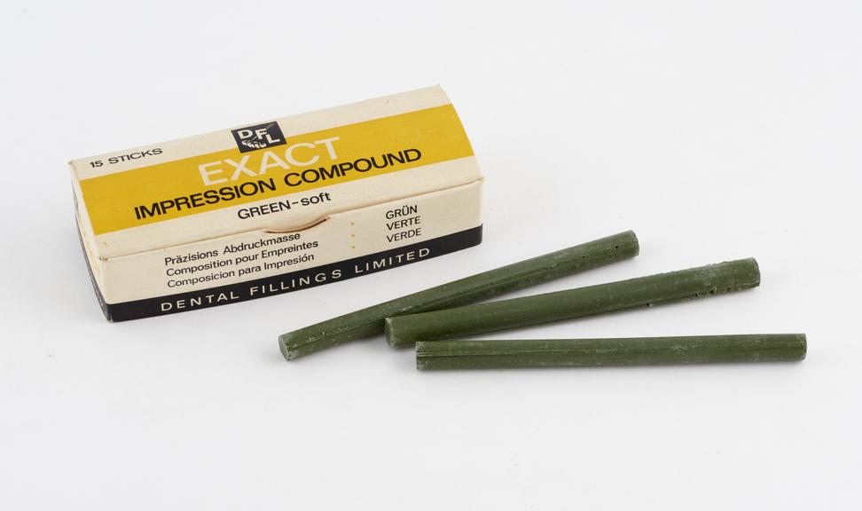 Box of 15 sticks of Exact' green impression compound