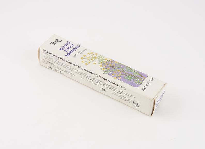 Box for Tom's natural fennel toothpaste', by Tom's Natural Soap