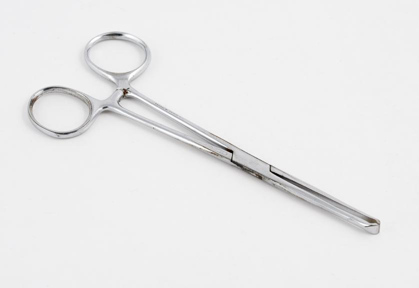 Towel forceps, Allis, chrome plated steel, USA, 1935-1950